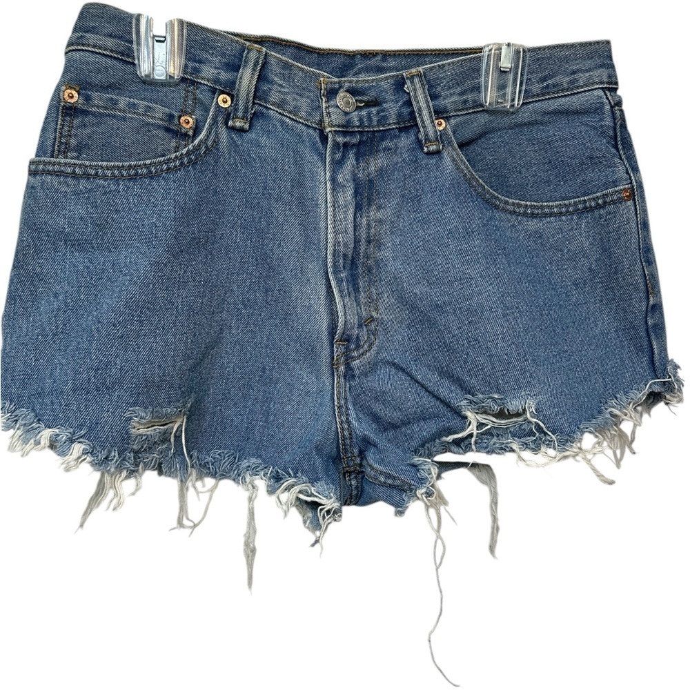 Levi’s Cut Off Denim Frayed Hem Women's Shorts